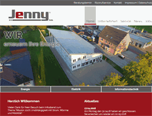 Tablet Screenshot of jenny-elektrotechnik.de